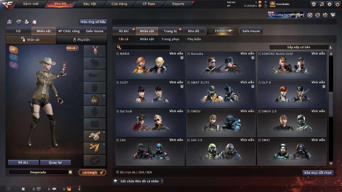 shop acc cf uy tin gia re